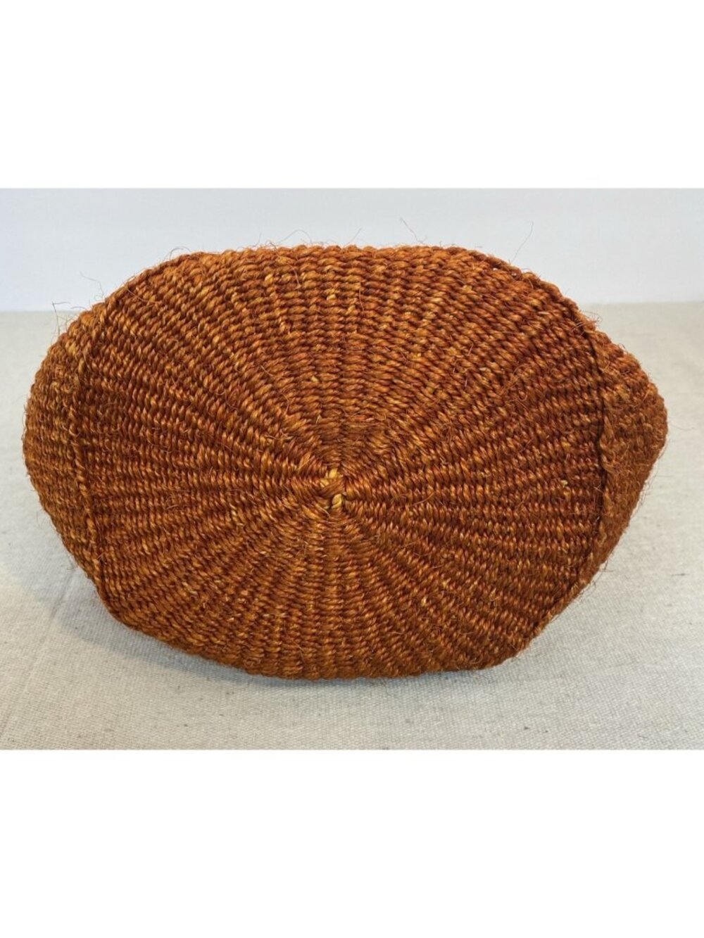 Handmade Brown Multi Color Beadwork Handwoven Bucket Bag Made in Kenya - Picture 9 of 11